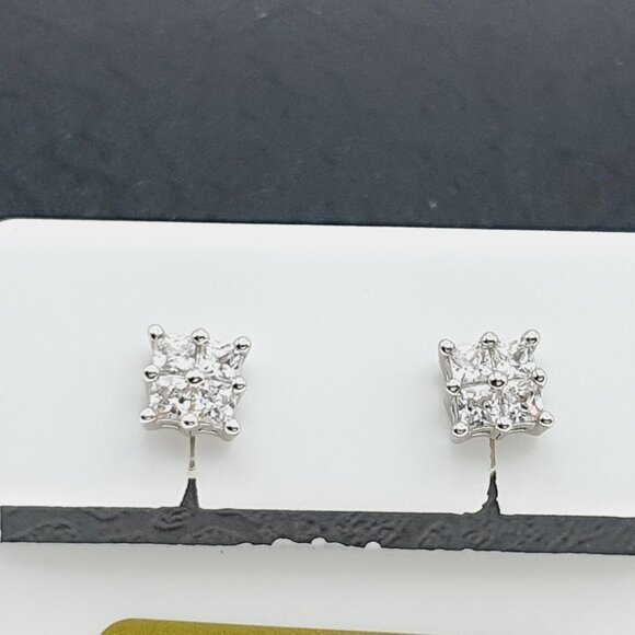 925 sterling silver luxury CZ earrings for women/girls, Best for RJUS2161 - Picture 2 of 11